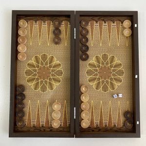 تخته نرد و شطرنج تمام ام دی اف طرح خاتم