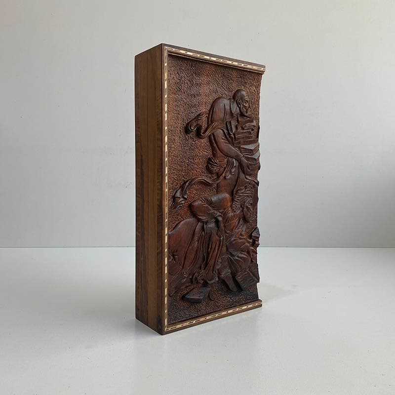 فروش اینترنتی تخته نرد تمام منبت چوب گردو طرح درویش، گزینه_ای مناسب برای دوستداران طراحی_های خاص